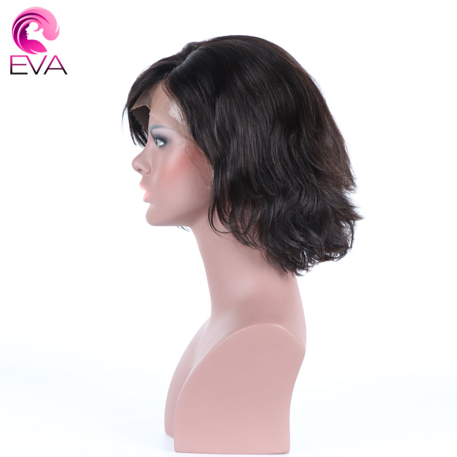 Eva 머리 13x6 레이스 전면 인간의 머리가 발 pre 머리카락으로 뽑아 곱슬 머리 레이스가 발 여성 표백 된 매듭 브라질 레미 헤어